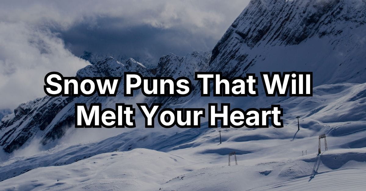 Snow Puns That Will Melt Your Heart