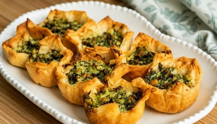 Spinach Phyllo Cups