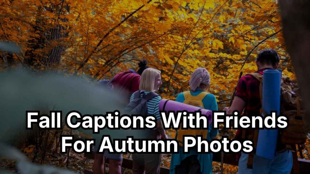 Fall Captions With Friends For Autumn Photos
